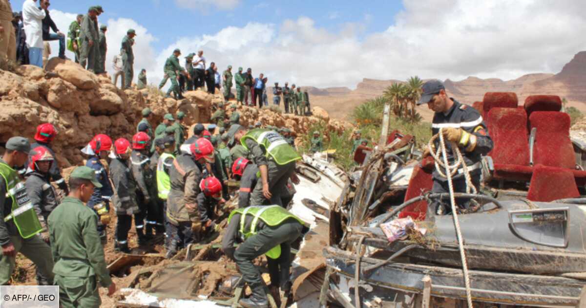 Inondations au Maroc 17 morts dans l accident d un bus emporté par une