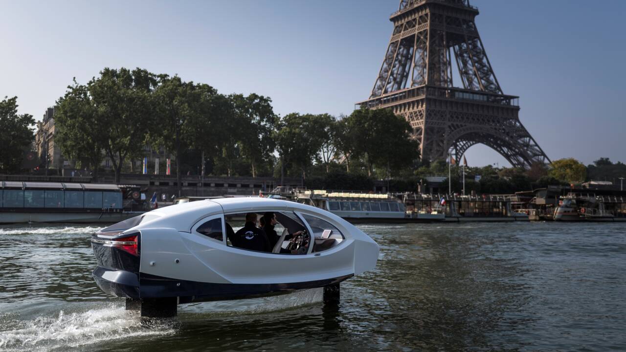 Nouveaux tests des Sea Bubbles, "taxis volants", sur la Seine