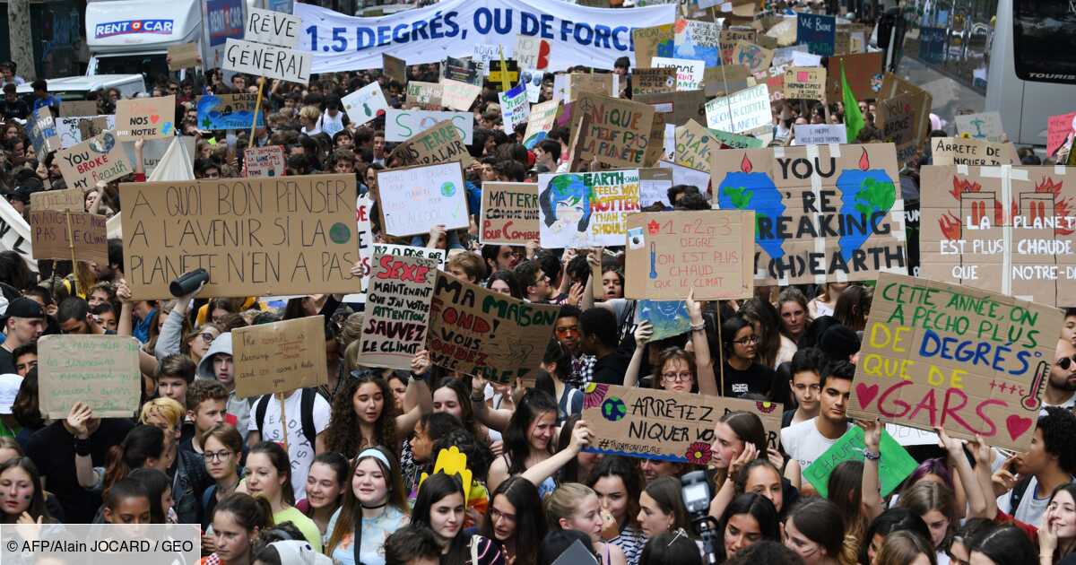 En France Les Jeunes De Nouveau Dans La Rue Pour L Action Climatique Geo Fr