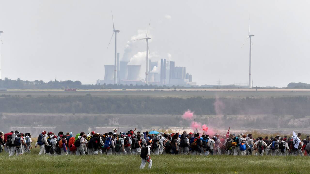 Une mine de charbon allemande occupée par des militants écologistes