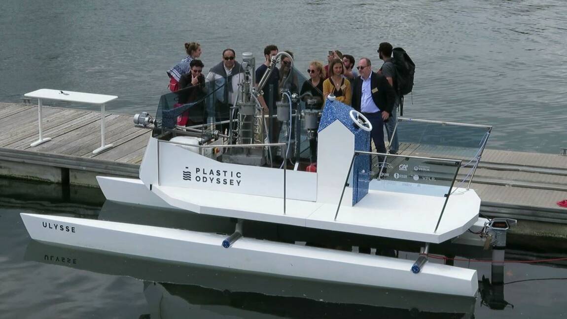 Plastic Odyssey, un projet de catamaran carburant aux déchets plastiques