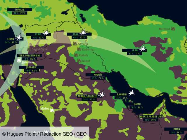 Carte Chiites Sunnites Limpossible Entente Geofr