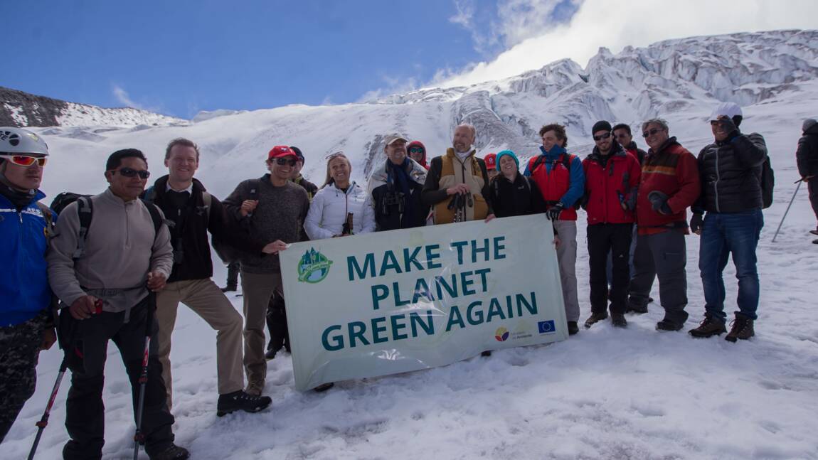 Réchauffement climatique: l'UE sonne l'alerte depuis un glacier andin