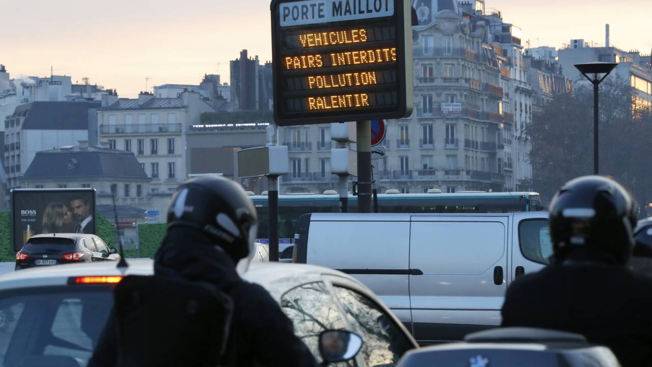 Véhicules polluants: circulation interdite à Paris et à Lyon lundi