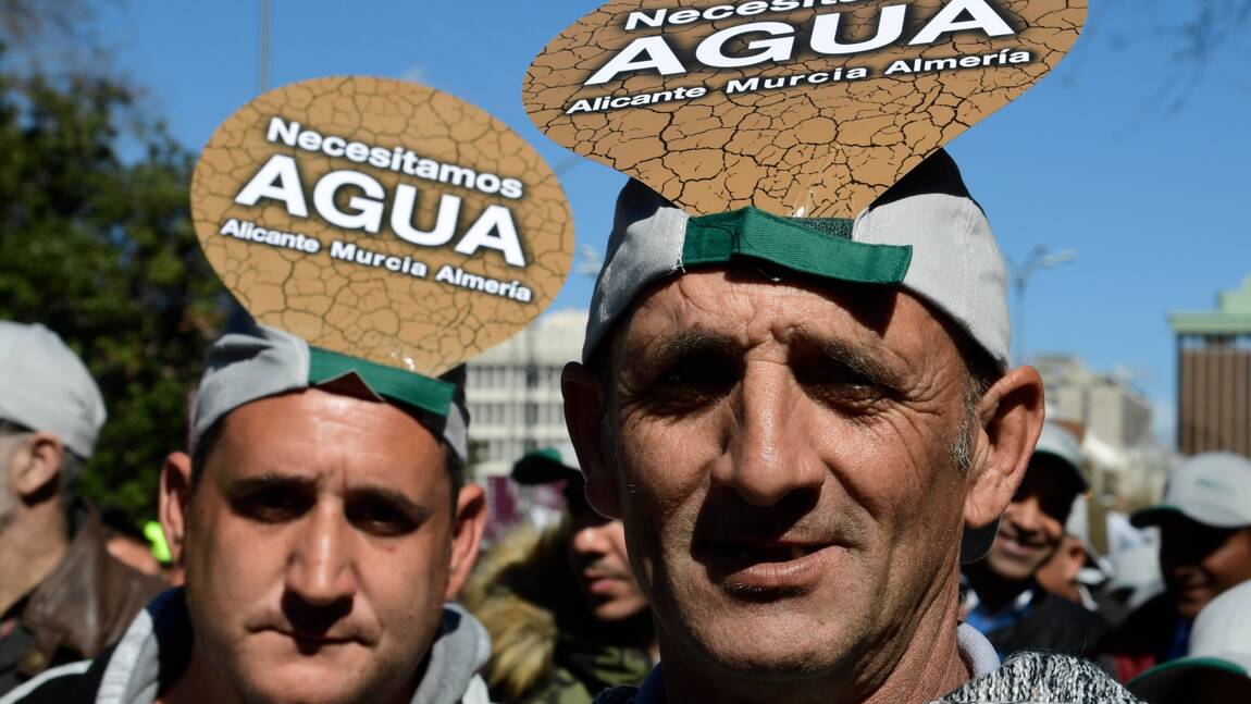 Sécheresse: des milliers d'agriculteurs espagnols manifestent pour des aides