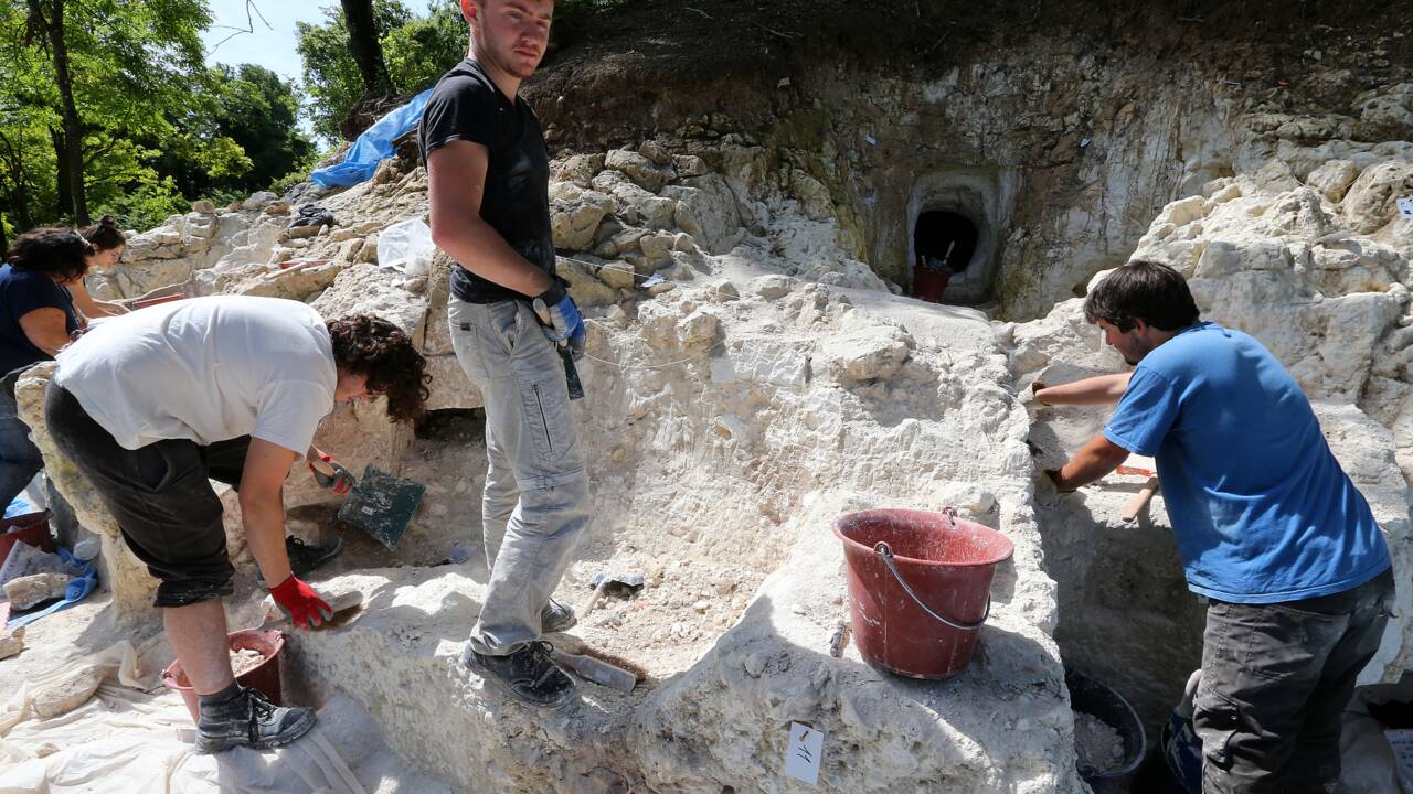 En Champagne, des grottes funéraires au coeur de fouilles archéologiques