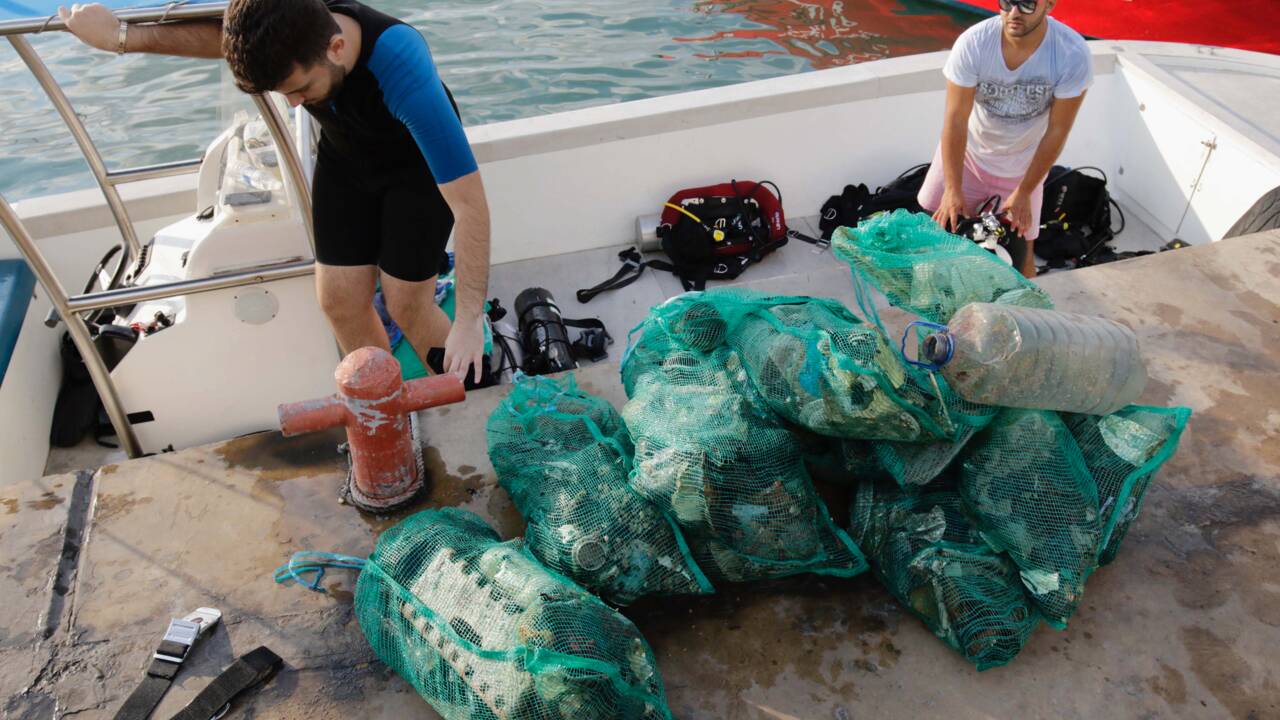 Plongée sous-marine et recyclage pour sauver le Liban de ses déchets