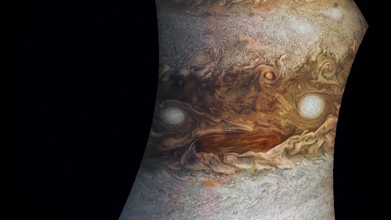 La sonde américaine Juno s'apprête à survoler la Grande Tache rouge de Jupiter