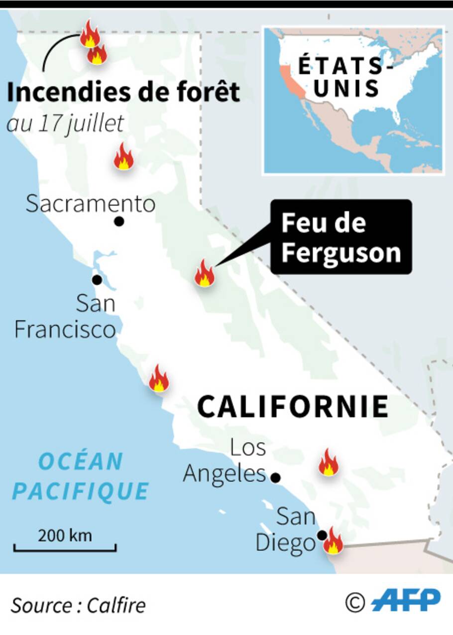 Les incendies s'étendent à travers la Californie attisés par des vents furieux