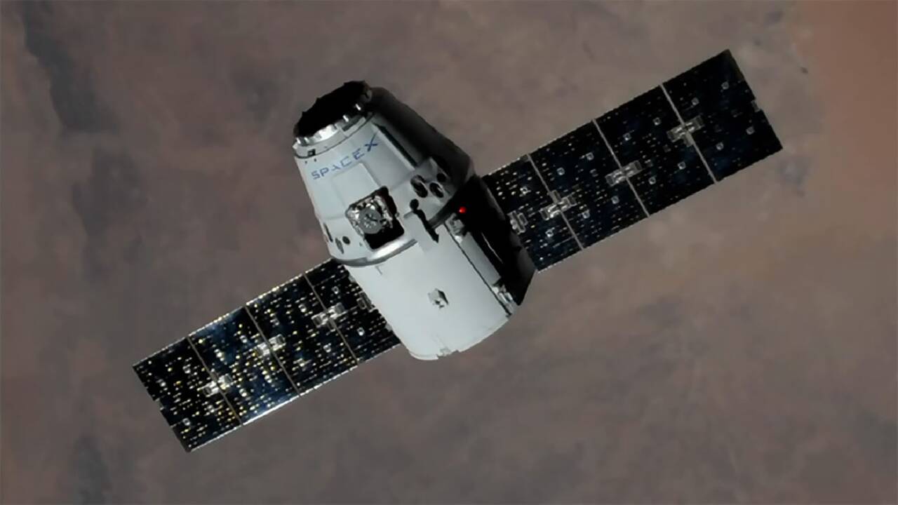 La capsule de ravitaillement Dragon arrivée à l'ISS