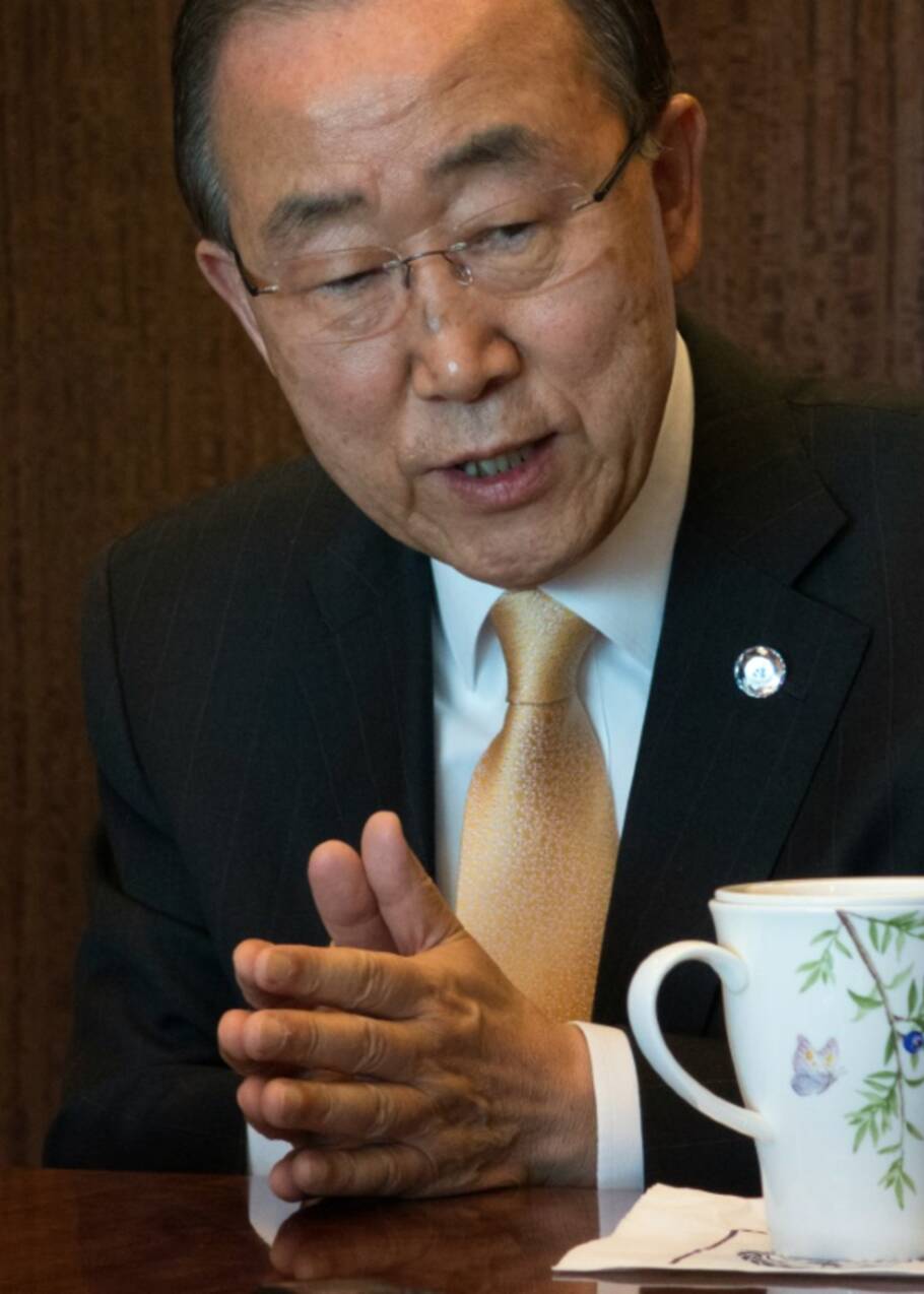 Ban Ki-moon pense que le président Trump se démarquera du candidat Trump