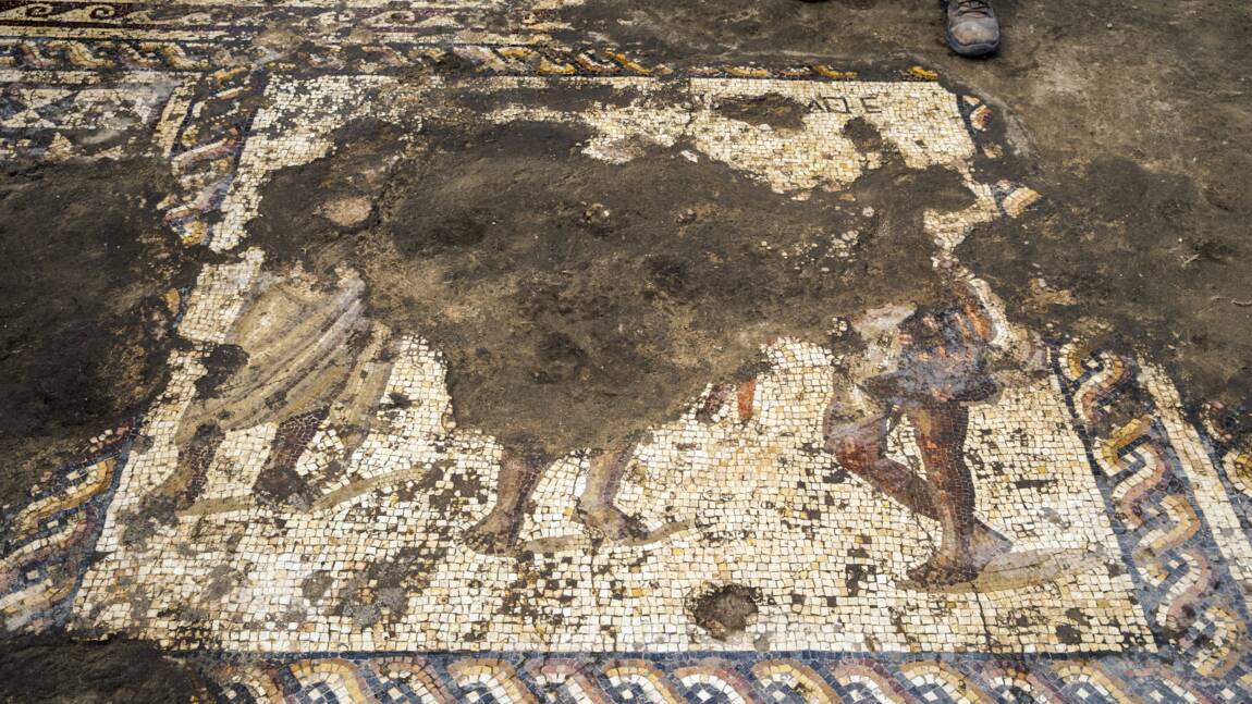 Une rare mosaïque de l'époque romaine découverte en Israël