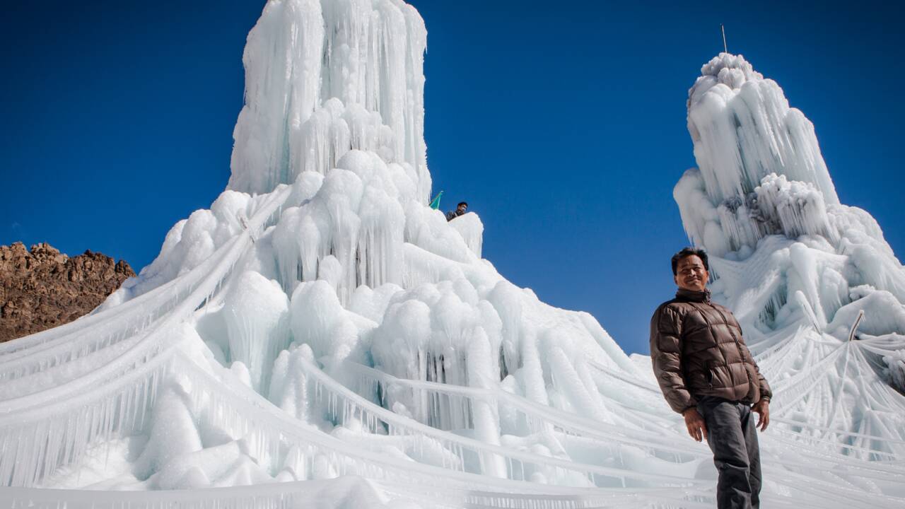 Les stupas de glace : une idée de génie pour reboiser la montagne