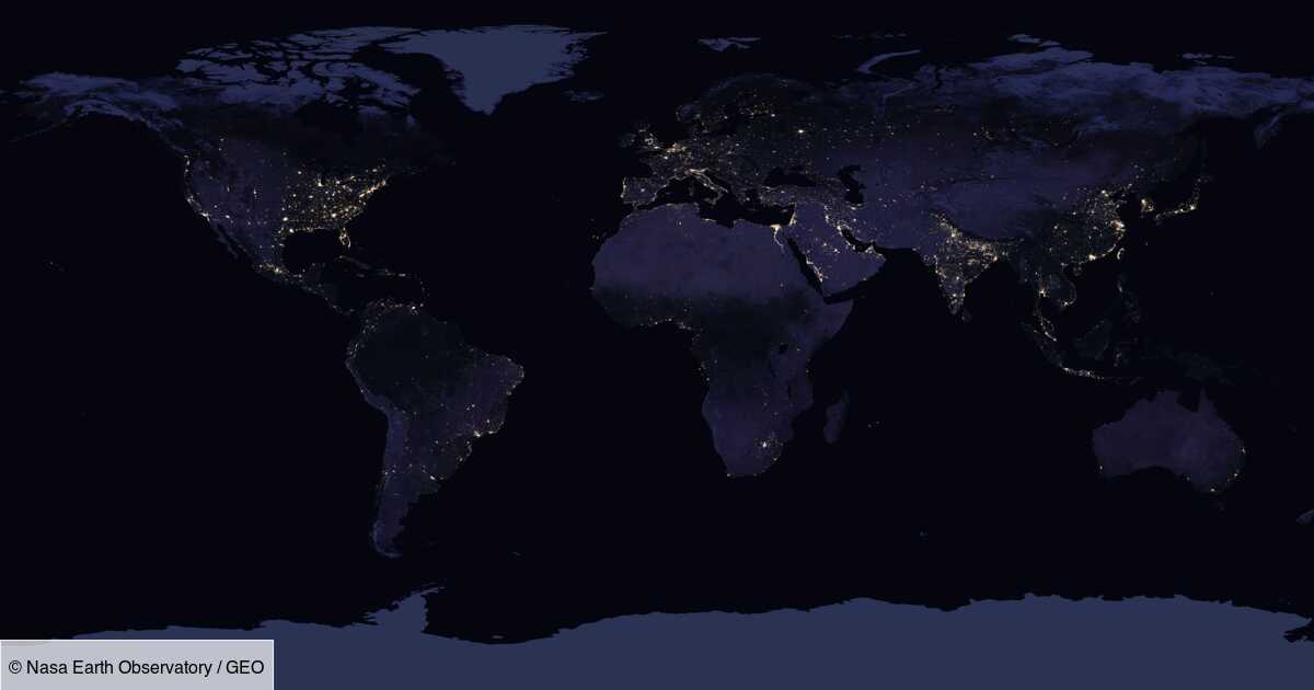 La Terre Toujours Plus Polluee Par La Lumiere Artificielle Geo Fr