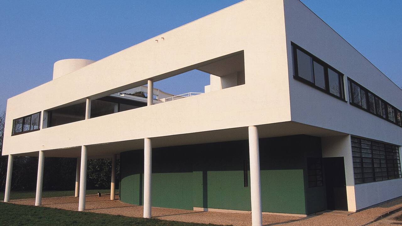 La villa Savoye à Poissy pièce maîtresse de l'oeuvre du Corbusier