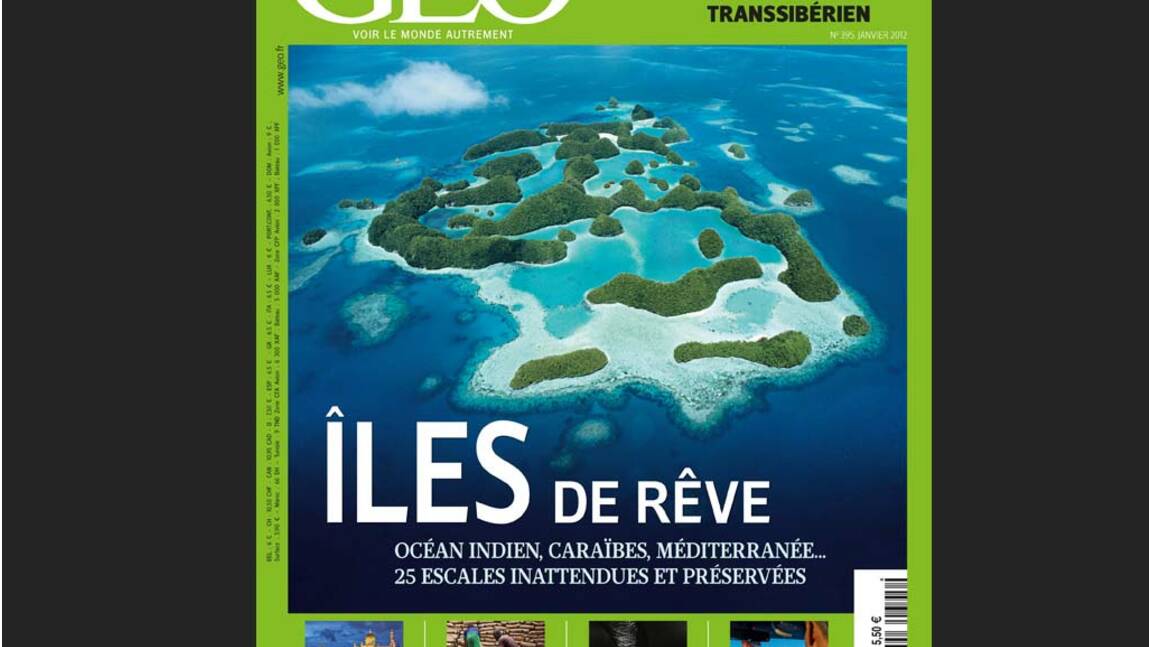 Magazine GEO - Janvier 2012 : Îles de rêve (n°395)