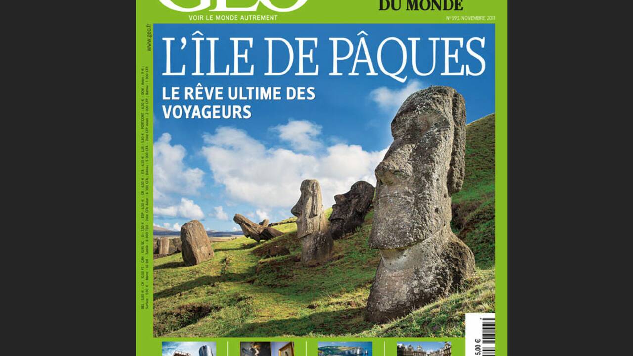 Magazine GEO Novembre 2011 : Île de Pâques (n°393)