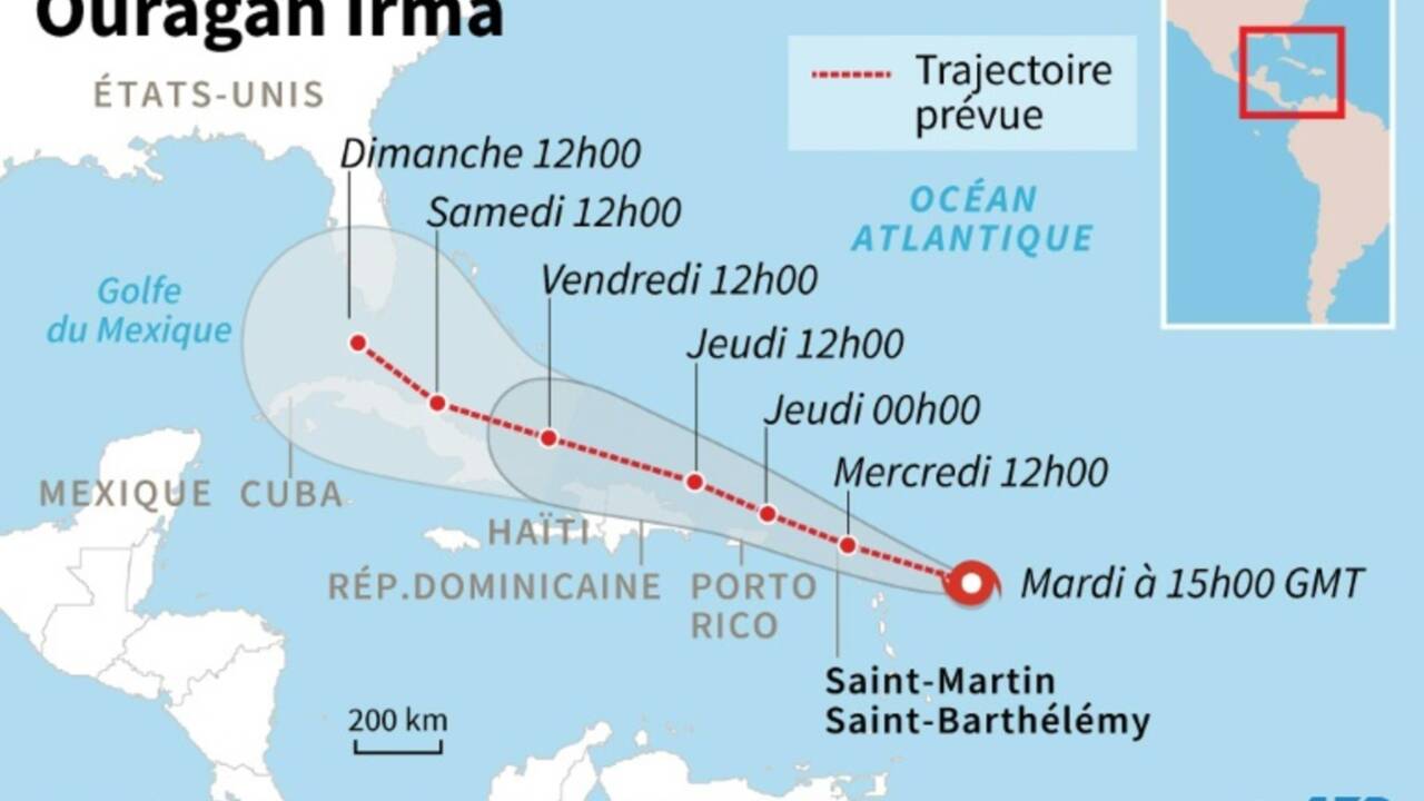 Ouragan Irma : alerte maximale dans les Antilles