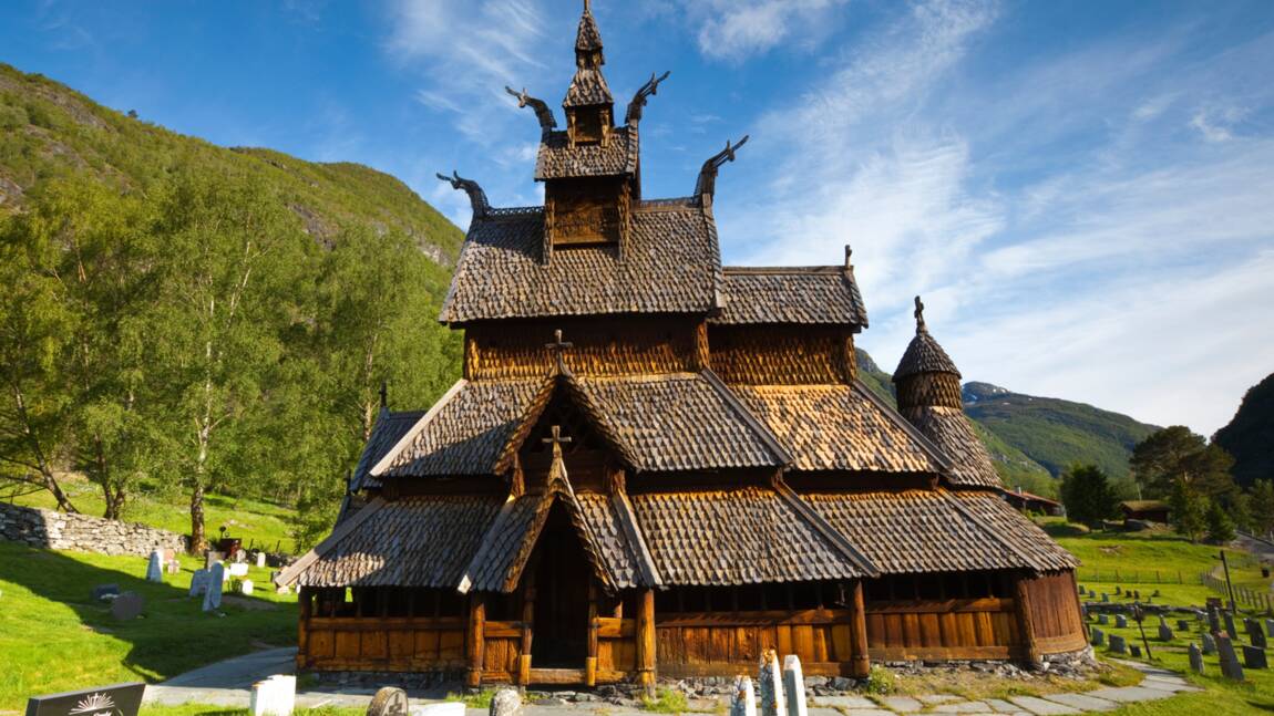 Norvège : l'église en bois debout de Borgund