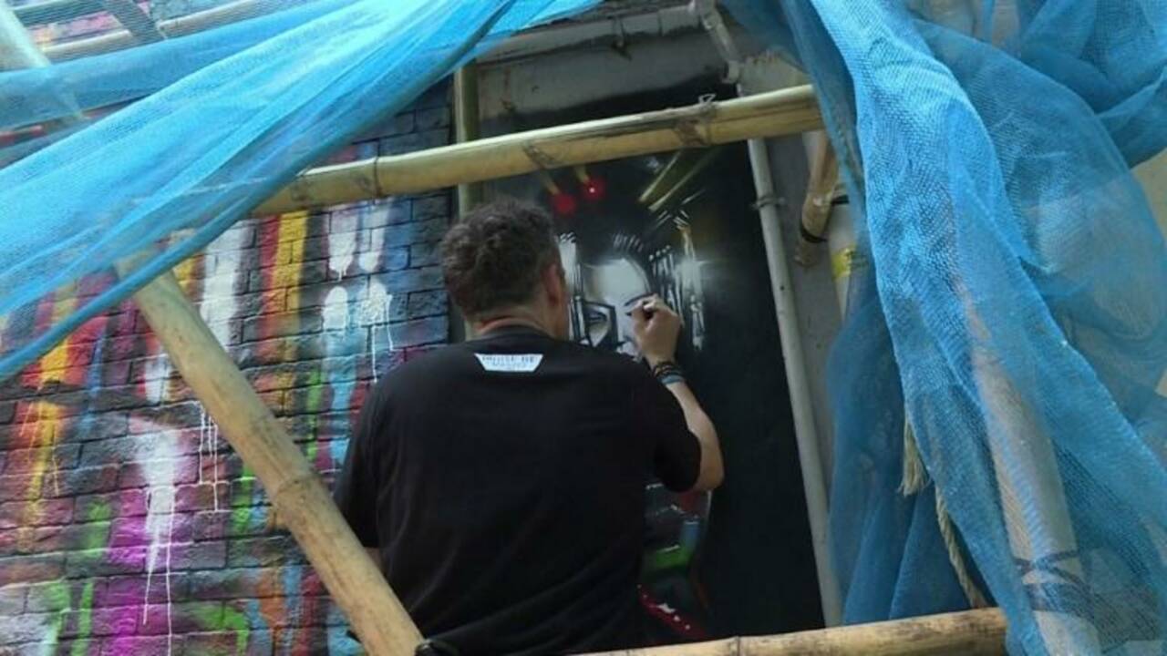 A Hong Kong, l'art de rue explose