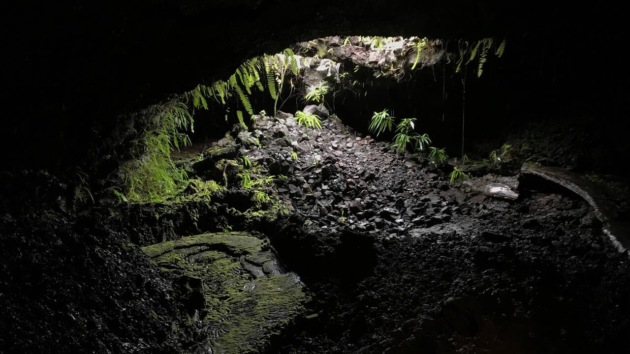 VIDÉO 360° - A La Réunion, dans les tunnels de lave du piton de la Fournaise