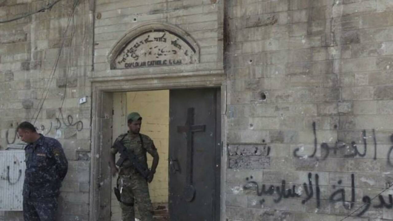A Mossoul, une église accueillait la police religieuse de l'EI