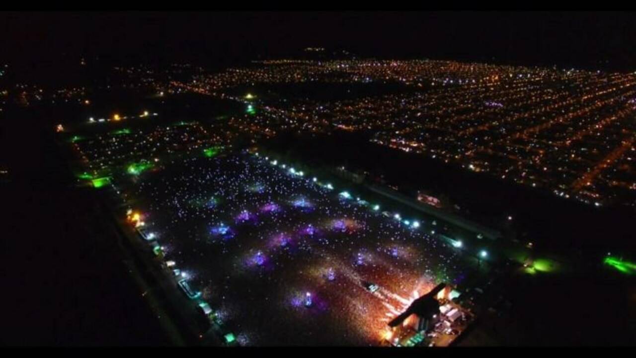 Argentine: images aériennes du concert qui a viré au drame