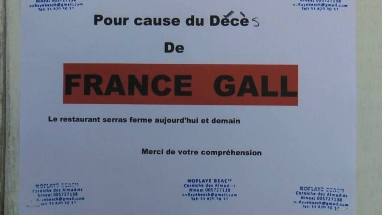 Au Sénégal, "N'Gor la belle" pleure France Gall