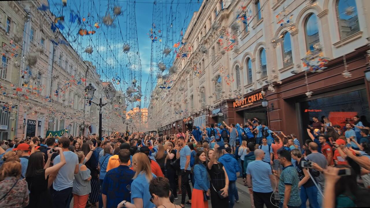 Coupe du monde 2018 : voici à quoi ressemble Moscou en liesse