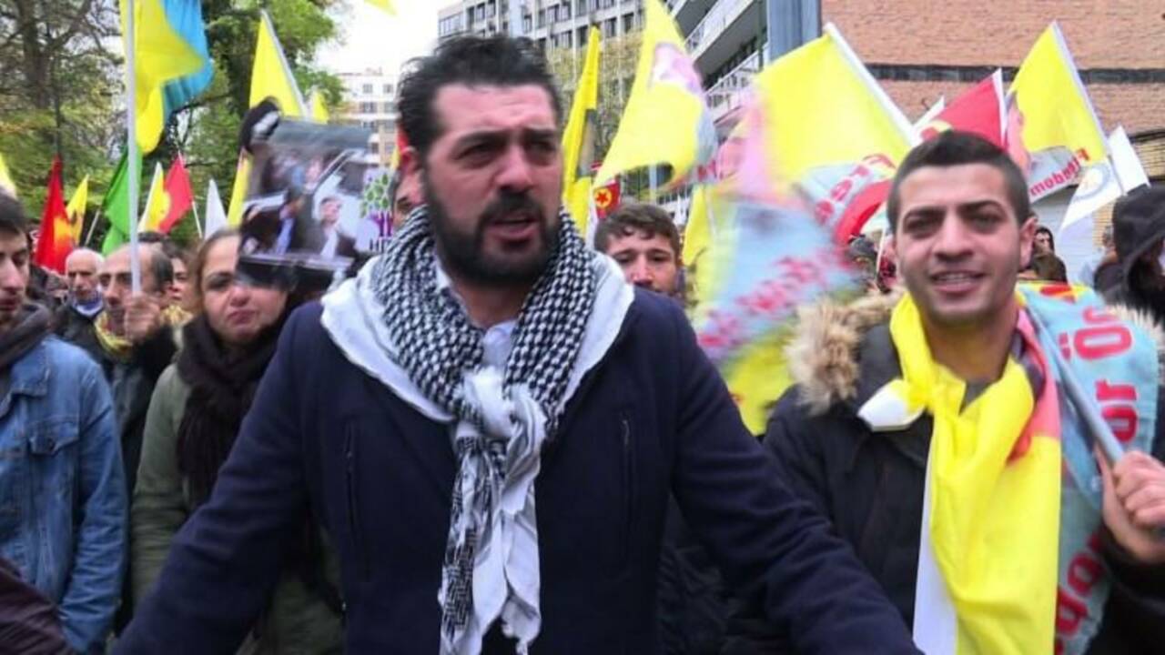 Entre 2.000 et 7.500 Kurdes défilent contre Erdogan à Bruxelles