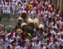 Espagne: première course de taureaux de la San Fermin