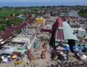 Indonésie: images aériennes de dégâts du séisme