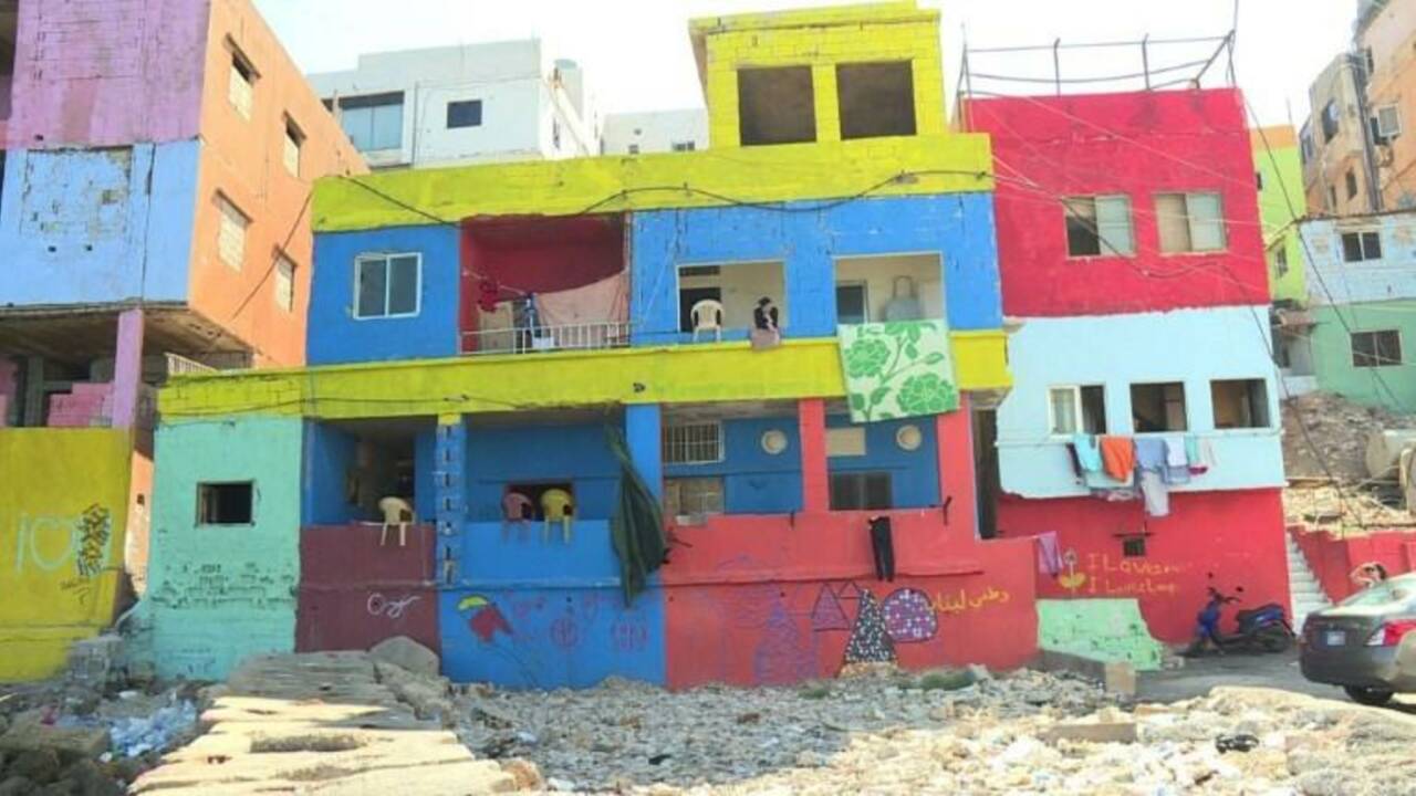 L'art urbain donne des couleurs à une banlieue morne de Beyrouth