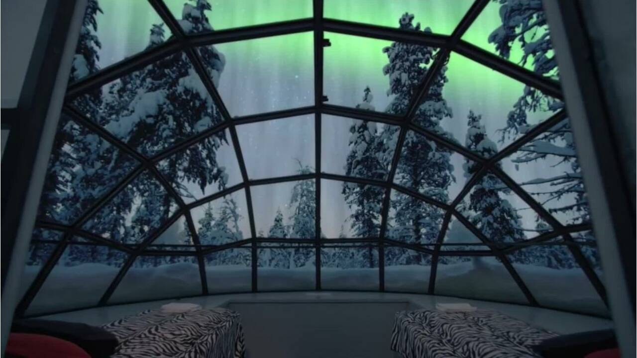 VIDÉO - Finlande : aux premières loges pour admirer les aurores boréales