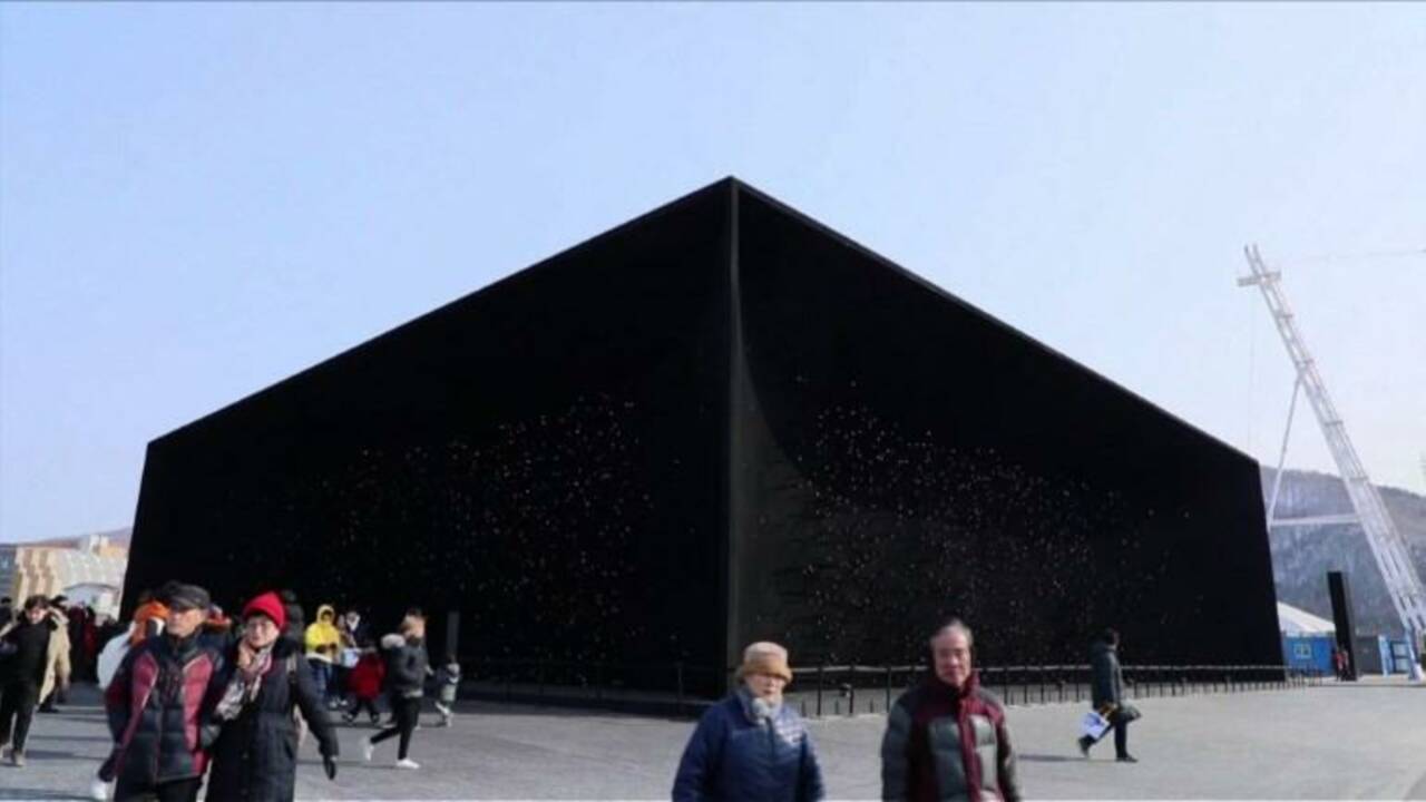 "Le bâtiment le plus sombre du monde" aux JO de Pyeongchang
