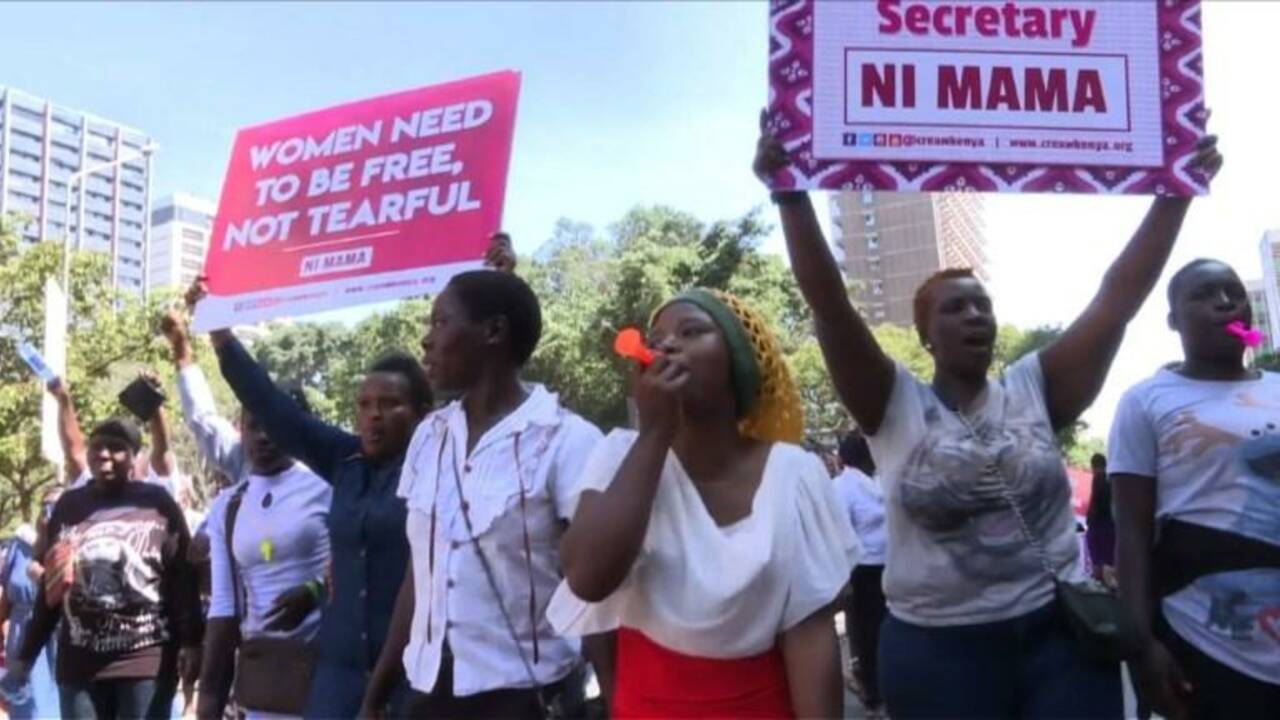 Manifestation contre les viols présumés à l'hôpital de Nairobi