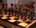 Moscou: exposition d'objets artisanaux faits par des prisonniers