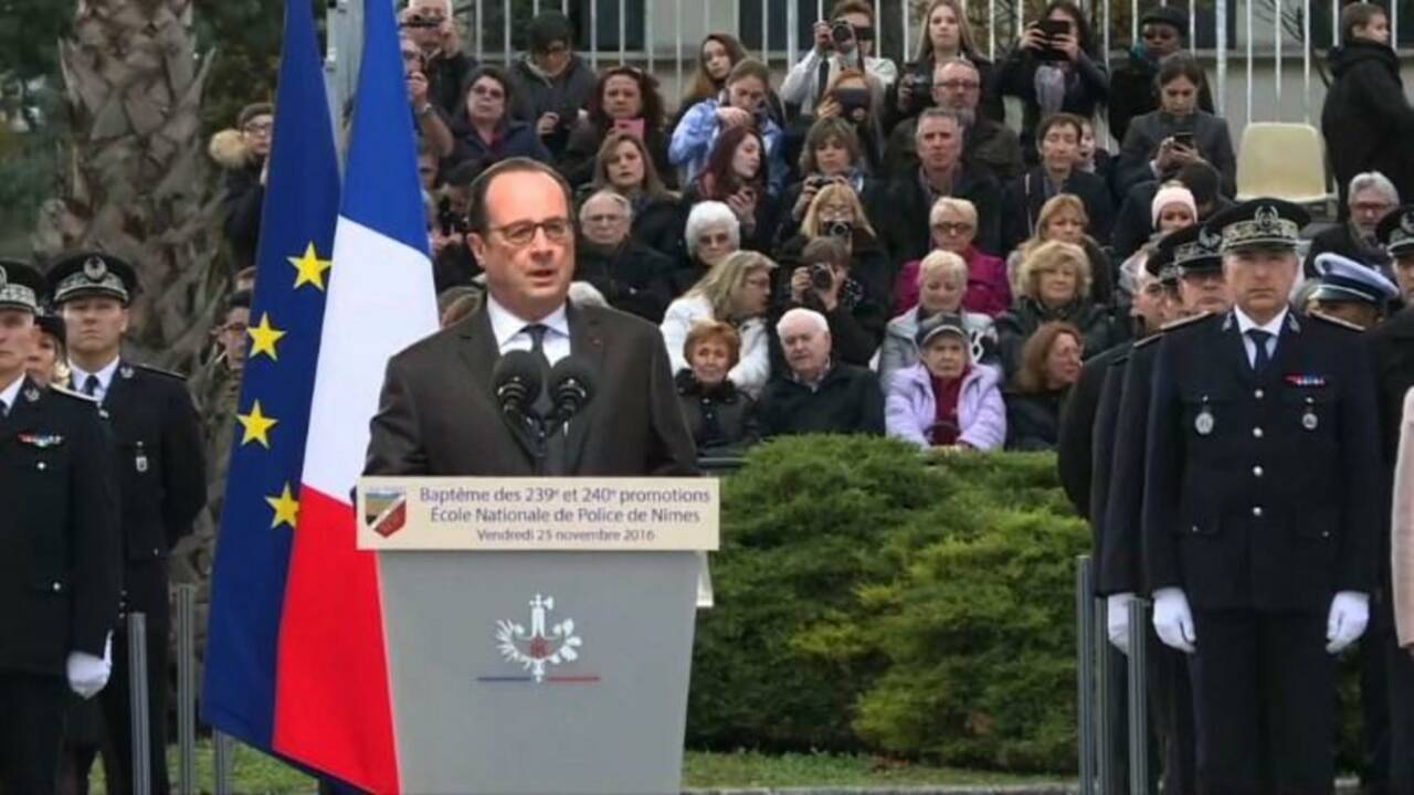 Opération séduction de Hollande auprès de la police à Nîmes