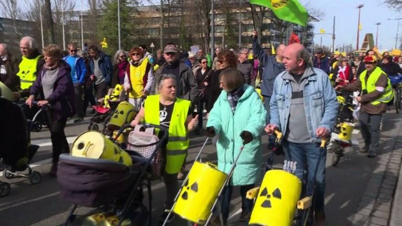 Strasbourg: manifestation des anti-nucléaires