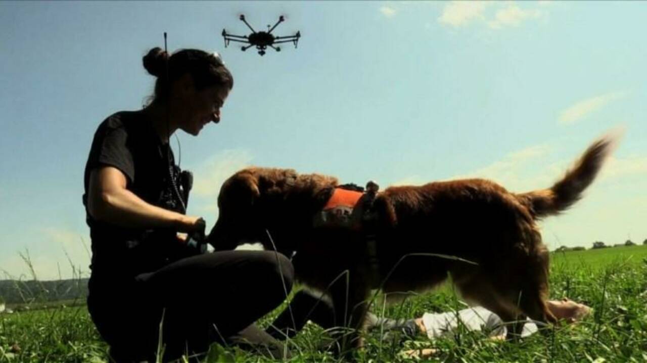 Suisse:des drones aident les chiens lors des missions de secours