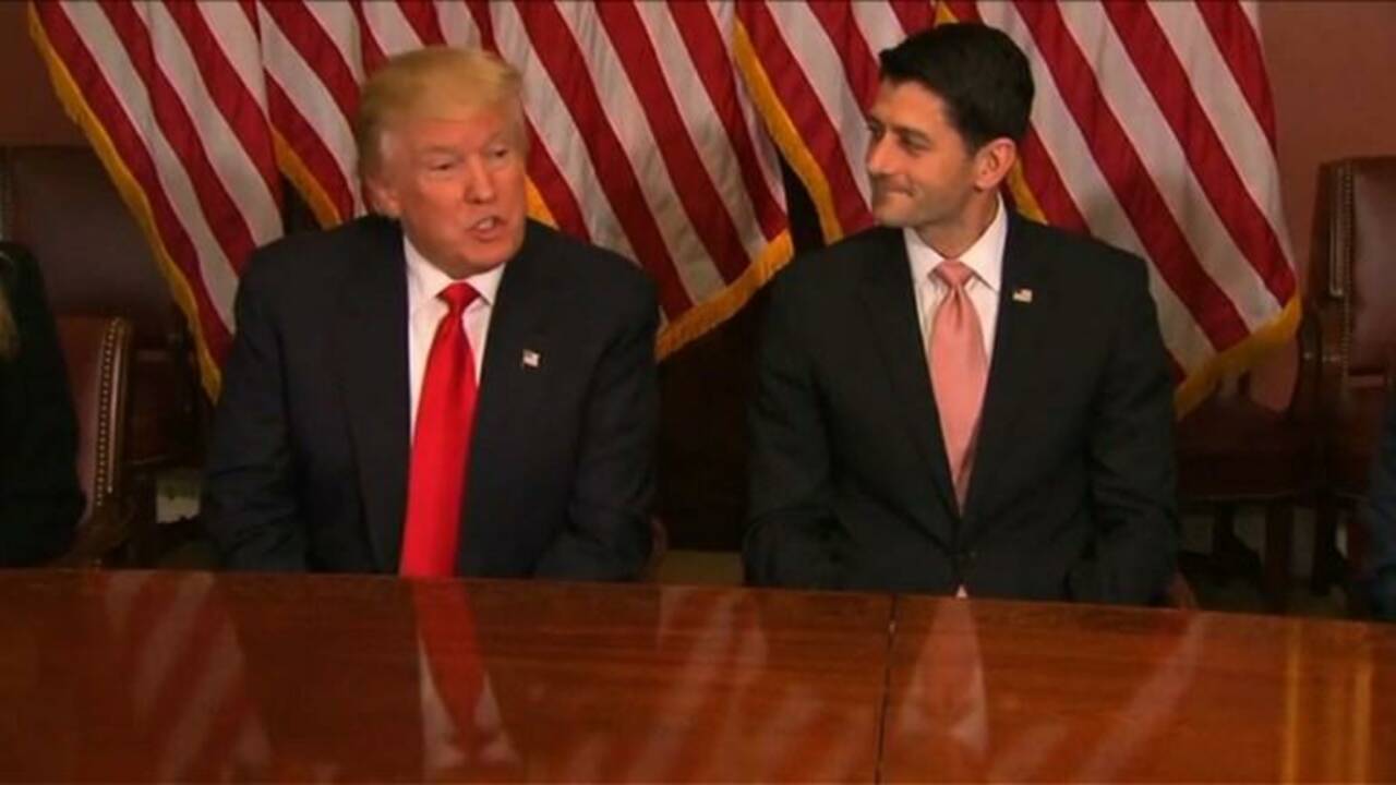 Trump rencontre Paul Ryan au Capitole