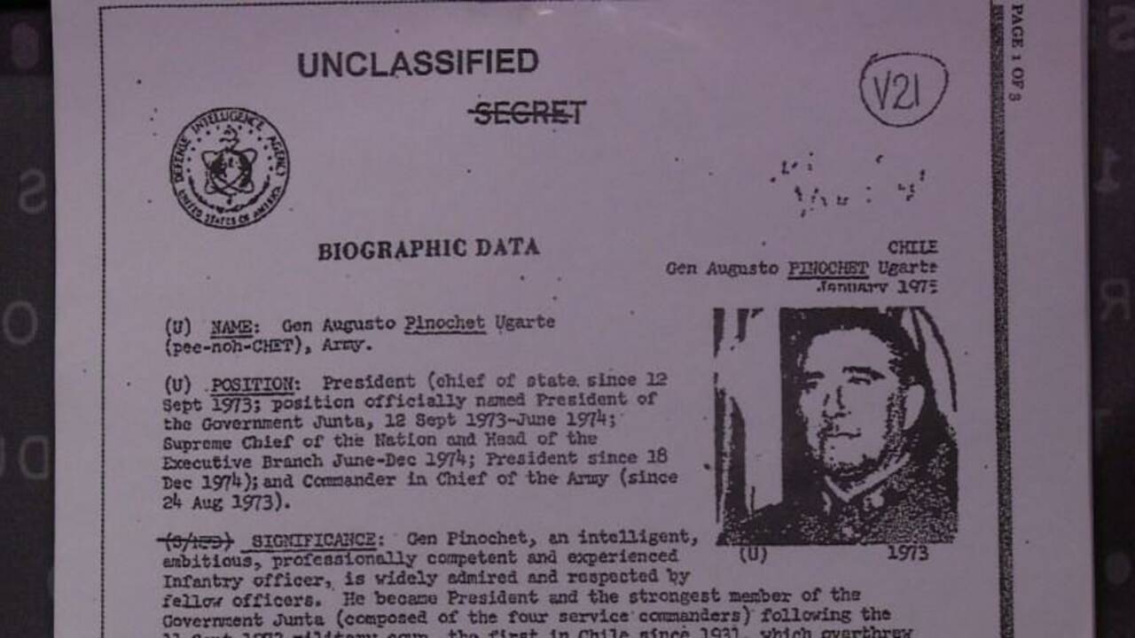 Un musée chilien expose des documents déclassifiés de la CIA