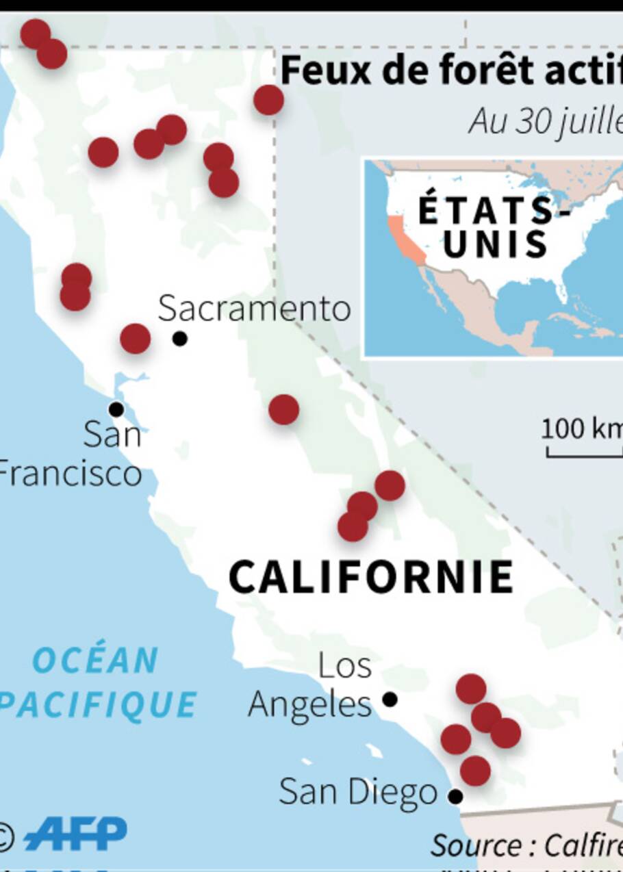 Au moins huit morts dans les incendies qui dévorent la Californie