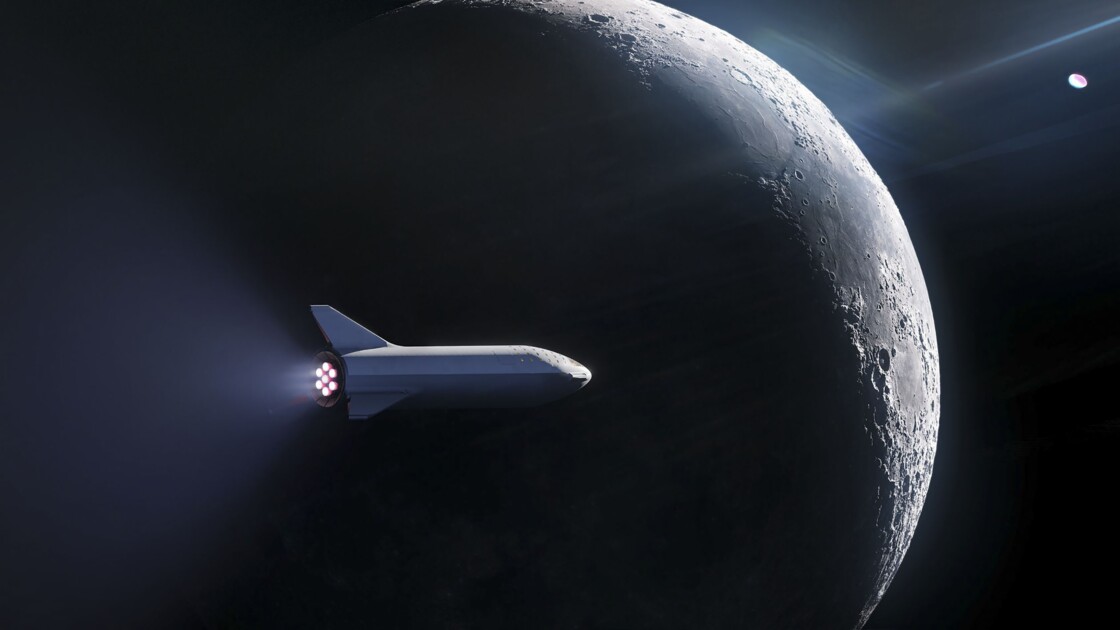 Objectif Lune Pour Spacex Geo Fr