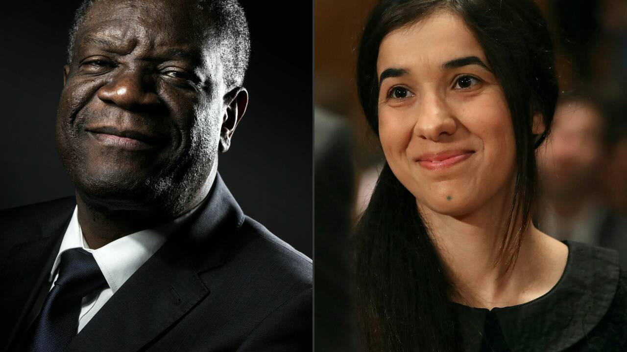 Le prix Nobel de la paix attribué à Denis Mukwege et Nadia Murad