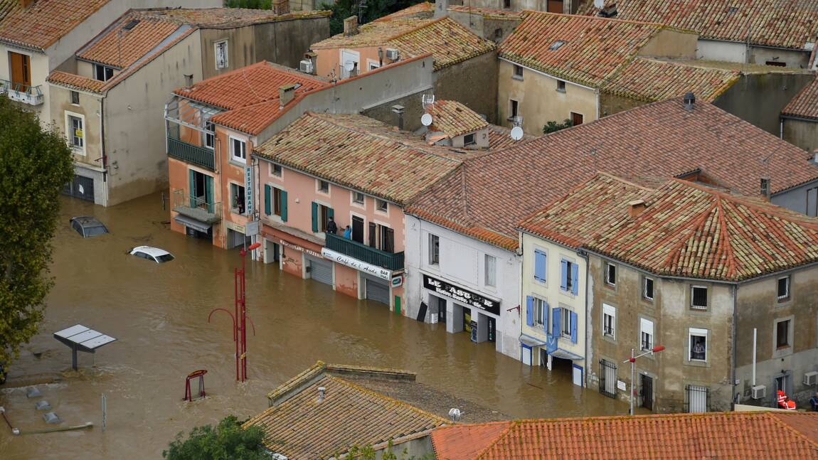 Inondations dans l'Aude: des dégâts "de l'ordre de 200 millions d'euros", annonce Le Maire
