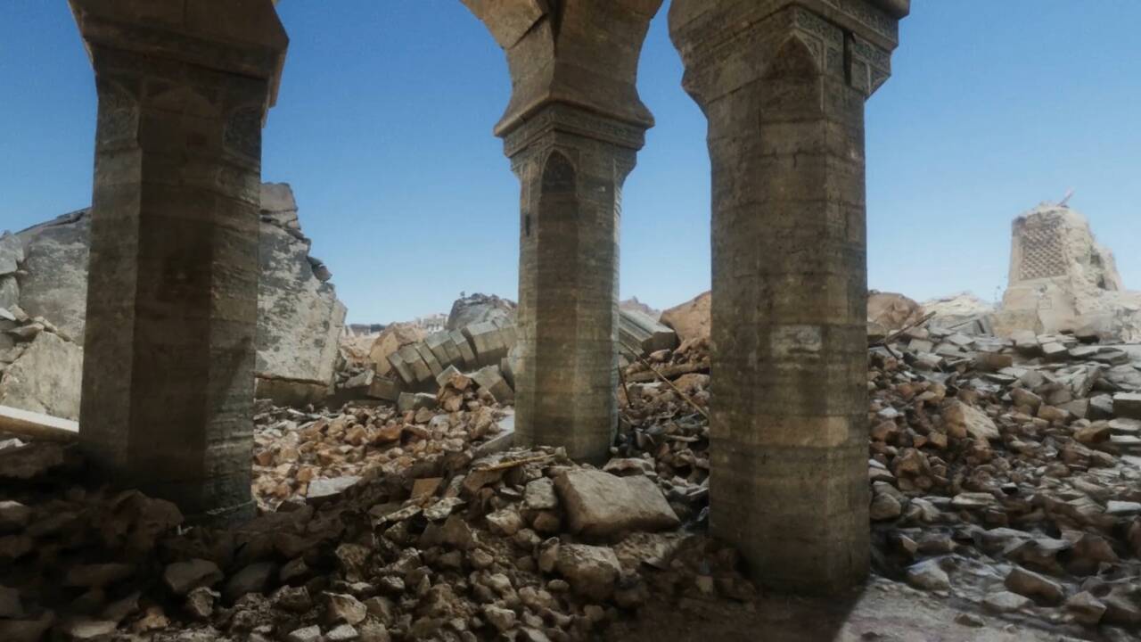 Irak : immersion en 3D dans les ruines de la mosquée al-Nouri, détruite par Daech