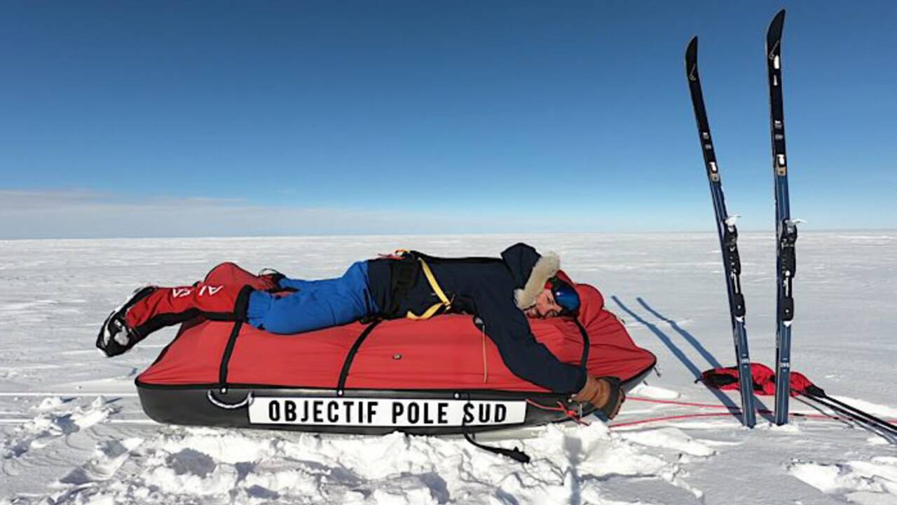 Matthieu Tordeur s'attaque au pôle Sud seul et sans assistance