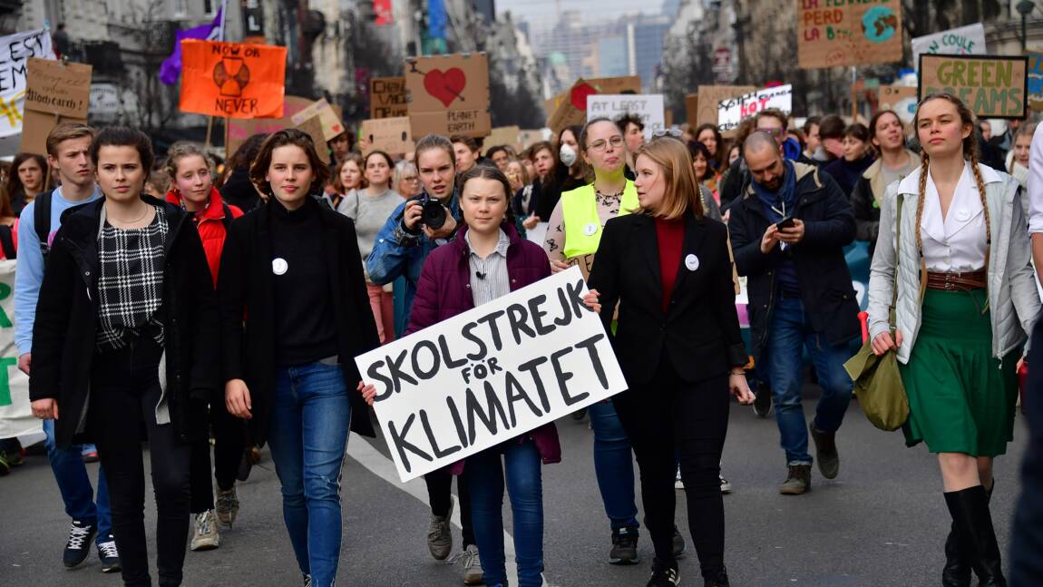 L'égérie du climat Greta Thunberg porte son message au coeur de l'Europe