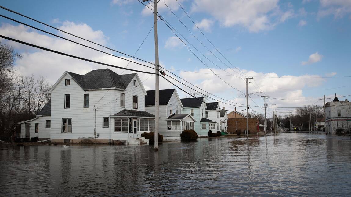 USA: plus d'un milliard de dollars de dégâts dus à des inondations
